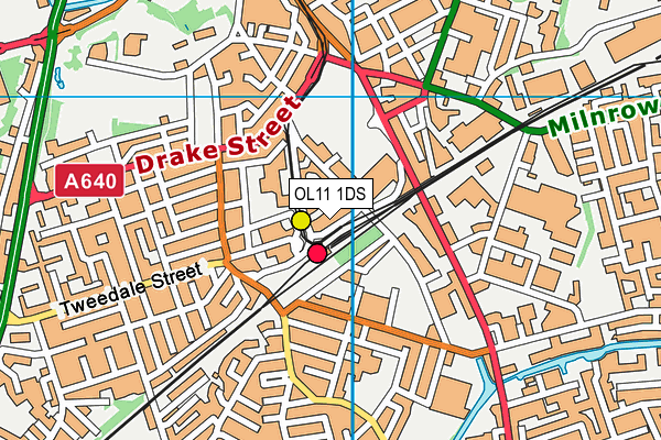 OL11 1DS map - OS VectorMap District (Ordnance Survey) OL11 1DS map - OS VectorMap District (Ordnance Survey)