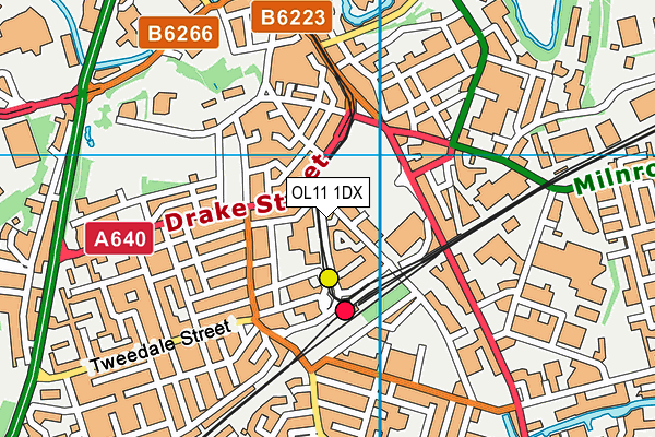 OL11 1DX map - OS VectorMap District (Ordnance Survey) OL11 1DX map - OS VectorMap District (Ordnance Survey)