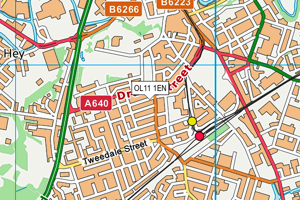 OL11 1EN map - OS VectorMap District (Ordnance Survey) OL11 1EN map - OS VectorMap District (Ordnance Survey)