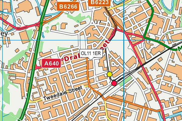 OL11 1ER map - OS VectorMap District (Ordnance Survey) OL11 1ER map - OS VectorMap District (Ordnance Survey)