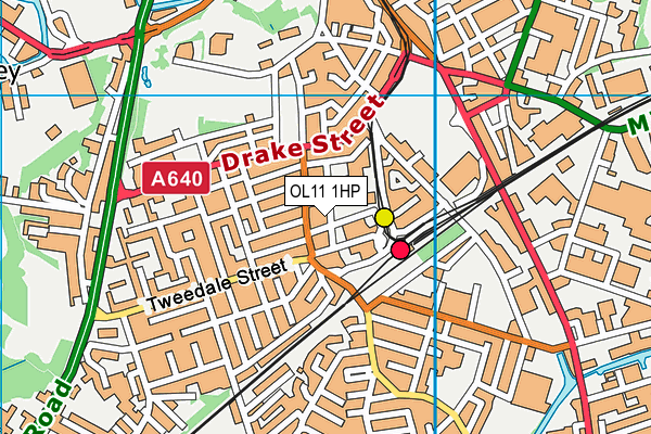 OL11 1HP map - OS VectorMap District (Ordnance Survey) OL11 1HP map - OS VectorMap District (Ordnance Survey)