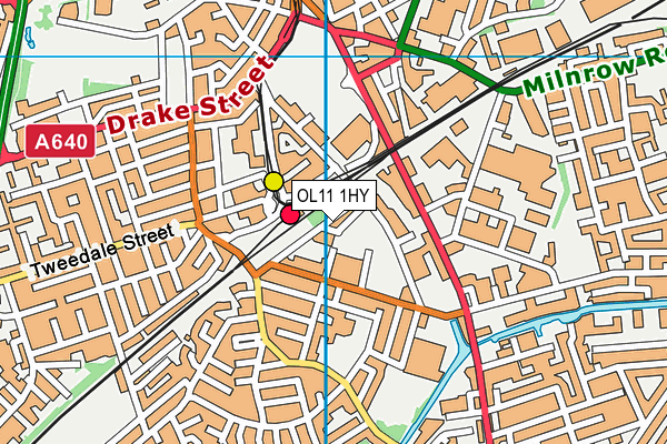 OL11 1HY map - OS VectorMap District (Ordnance Survey) OL11 1HY map - OS VectorMap District (Ordnance Survey)