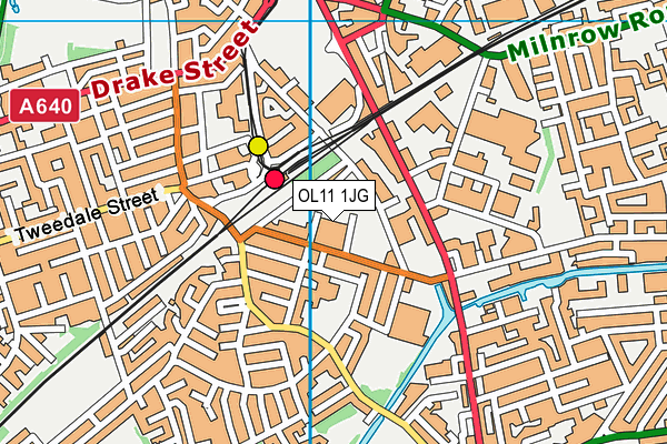 OL11 1JG map - OS VectorMap District (Ordnance Survey) OL11 1JG map - OS VectorMap District (Ordnance Survey)