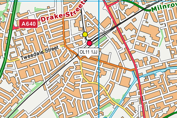 OL11 1JJ map - OS VectorMap District (Ordnance Survey) OL11 1JJ map - OS VectorMap District (Ordnance Survey)