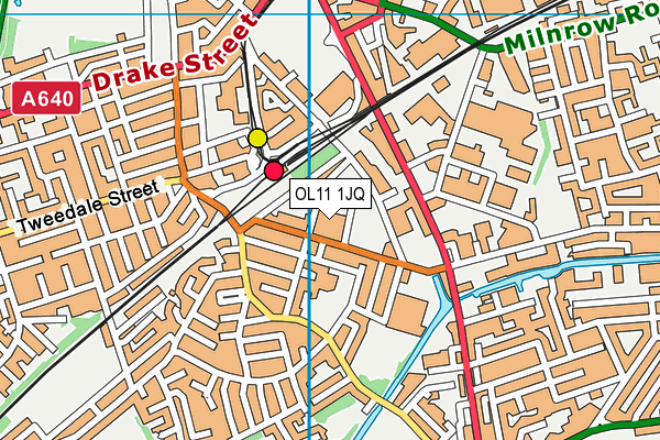 OL11 1JQ map - OS VectorMap District (Ordnance Survey) OL11 1JQ map - OS VectorMap District (Ordnance Survey)