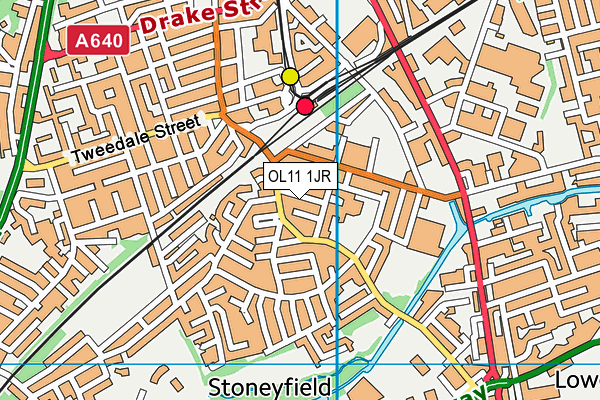 OL11 1JR map - OS VectorMap District (Ordnance Survey) OL11 1JR map - OS VectorMap District (Ordnance Survey)
