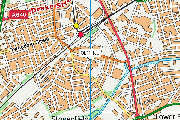 OL11 1JU map - OS VectorMap District (Ordnance Survey) OL11 1JU map - OS VectorMap District (Ordnance Survey)