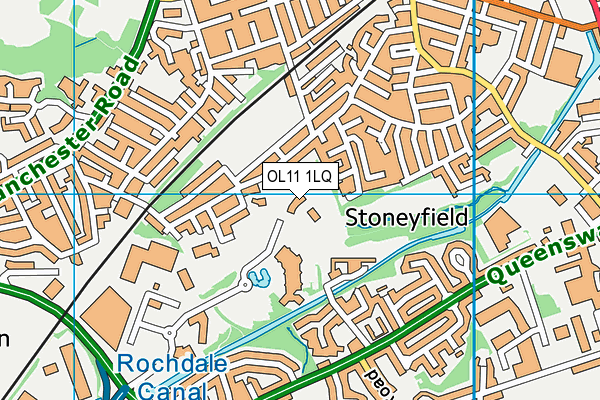 OL11 1LQ map - OS VectorMap District (Ordnance Survey) OL11 1LQ map - OS VectorMap District (Ordnance Survey)