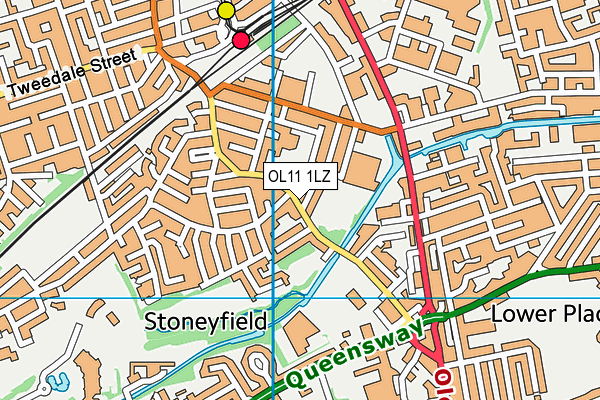 OL11 1LZ map - OS VectorMap District (Ordnance Survey) OL11 1LZ map - OS VectorMap District (Ordnance Survey)