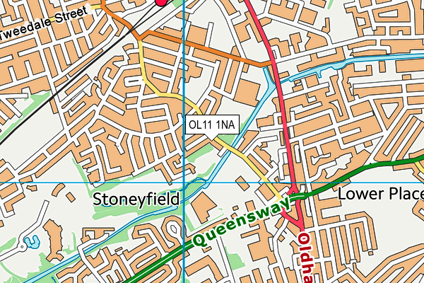 OL11 1NA map - OS VectorMap District (Ordnance Survey) OL11 1NA map - OS VectorMap District (Ordnance Survey)