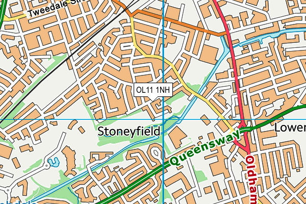 OL11 1NH map - OS VectorMap District (Ordnance Survey) OL11 1NH map - OS VectorMap District (Ordnance Survey)