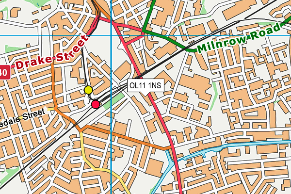 OL11 1NS map - OS VectorMap District (Ordnance Survey) OL11 1NS map - OS VectorMap District (Ordnance Survey)