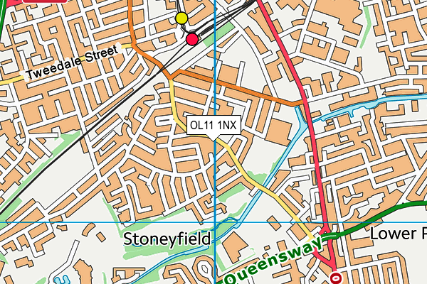 OL11 1NX map - OS VectorMap District (Ordnance Survey) OL11 1NX map - OS VectorMap District (Ordnance Survey)