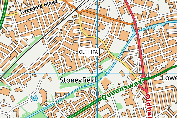 OL11 1PA map - OS VectorMap District (Ordnance Survey) OL11 1PA map - OS VectorMap District (Ordnance Survey)