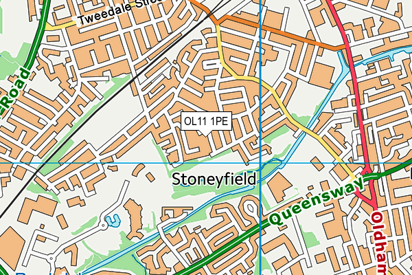 OL11 1PE map - OS VectorMap District (Ordnance Survey) OL11 1PE map - OS VectorMap District (Ordnance Survey)
