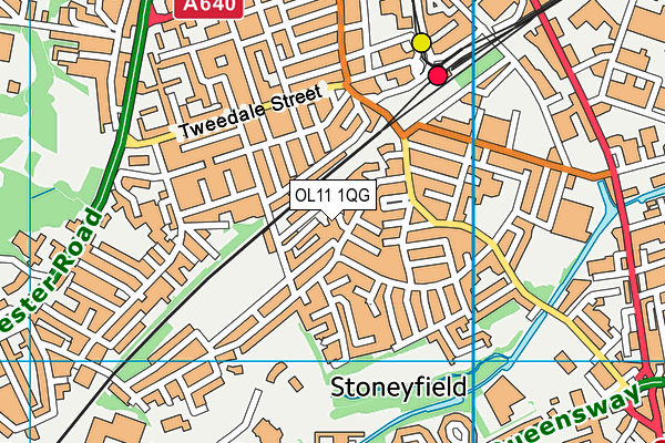 OL11 1QG map - OS VectorMap District (Ordnance Survey) OL11 1QG map - OS VectorMap District (Ordnance Survey)