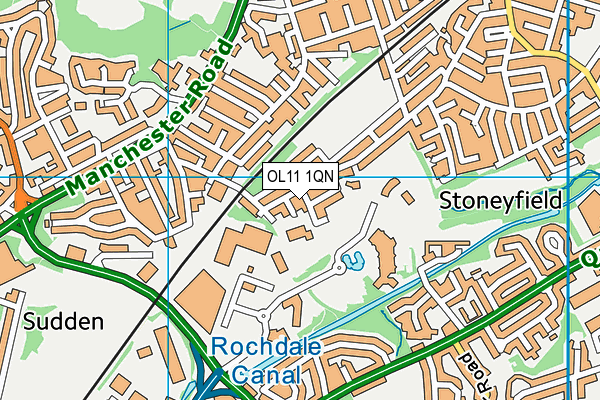 OL11 1QN map - OS VectorMap District (Ordnance Survey) OL11 1QN map - OS VectorMap District (Ordnance Survey)