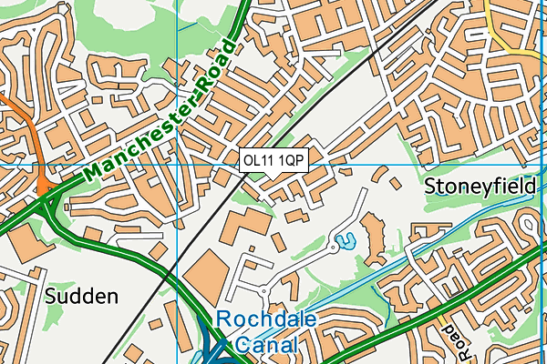 OL11 1QP map - OS VectorMap District (Ordnance Survey) OL11 1QP map - OS VectorMap District (Ordnance Survey)