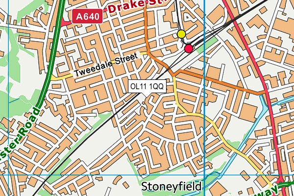 OL11 1QQ map - OS VectorMap District (Ordnance Survey) OL11 1QQ map - OS VectorMap District (Ordnance Survey)