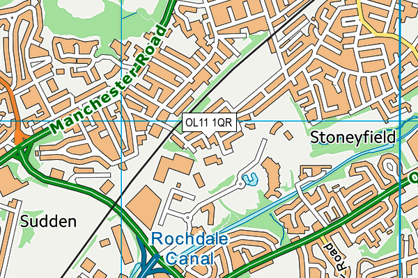 OL11 1QR map - OS VectorMap District (Ordnance Survey) OL11 1QR map - OS VectorMap District (Ordnance Survey)