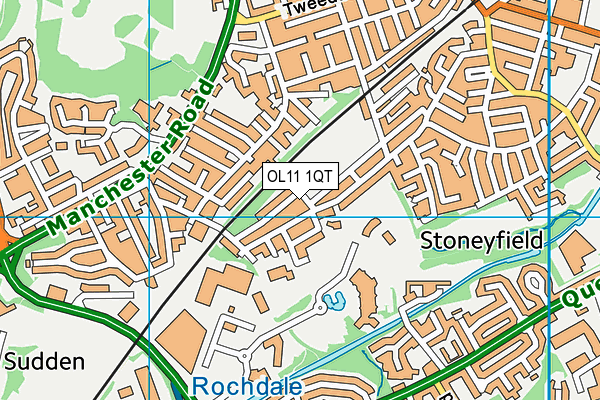 OL11 1QT map - OS VectorMap District (Ordnance Survey) OL11 1QT map - OS VectorMap District (Ordnance Survey)