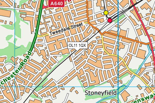 OL11 1QX map - OS VectorMap District (Ordnance Survey) OL11 1QX map - OS VectorMap District (Ordnance Survey)