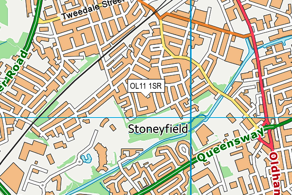 OL11 1SR map - OS VectorMap District (Ordnance Survey) OL11 1SR map - OS VectorMap District (Ordnance Survey)