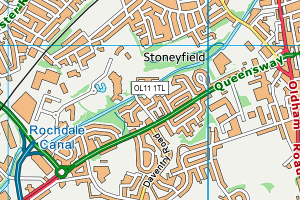 OL11 1TL map - OS VectorMap District (Ordnance Survey) OL11 1TL map - OS VectorMap District (Ordnance Survey)