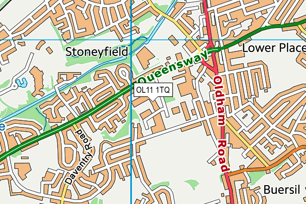 OL11 1TQ map - OS VectorMap District (Ordnance Survey) OL11 1TQ map - OS VectorMap District (Ordnance Survey)
