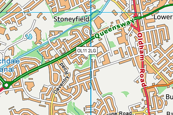 OL11 2LG map - OS VectorMap District (Ordnance Survey) OL11 2LG map - OS VectorMap District (Ordnance Survey)