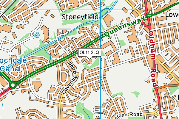 OL11 2LQ map - OS VectorMap District (Ordnance Survey) OL11 2LQ map - OS VectorMap District (Ordnance Survey)