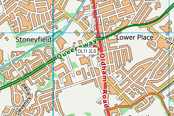 OL11 2LS map - OS VectorMap District (Ordnance Survey) OL11 2LS map - OS VectorMap District (Ordnance Survey)