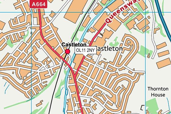 OL11 2NY map - OS VectorMap District (Ordnance Survey) OL11 2NY map - OS VectorMap District (Ordnance Survey)
