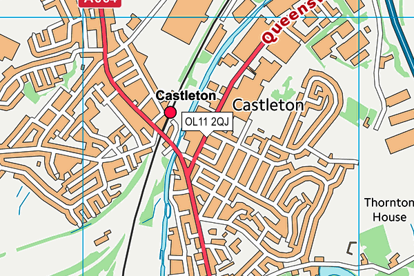 OL11 2QJ map - OS VectorMap District (Ordnance Survey) OL11 2QJ map - OS VectorMap District (Ordnance Survey)