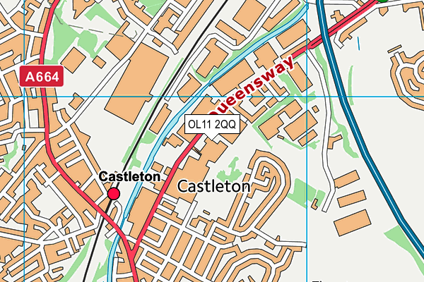 OL11 2QQ map - OS VectorMap District (Ordnance Survey) OL11 2QQ map - OS VectorMap District (Ordnance Survey)