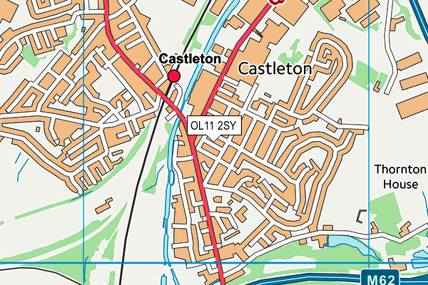 OL11 2SY map - OS VectorMap District (Ordnance Survey)