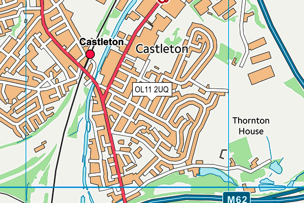 OL11 2UQ map - OS VectorMap District (Ordnance Survey) OL11 2UQ map - OS VectorMap District (Ordnance Survey)