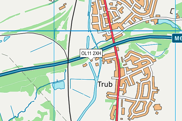 OL11 2XH map - OS VectorMap District (Ordnance Survey) OL11 2XH map - OS VectorMap District (Ordnance Survey)