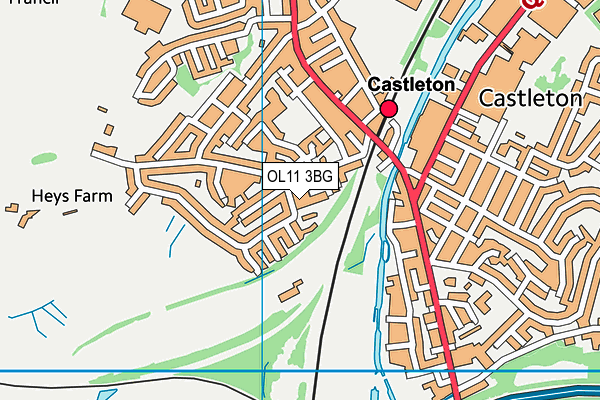 OL11 3BG map - OS VectorMap District (Ordnance Survey) OL11 3BG map - OS VectorMap District (Ordnance Survey)