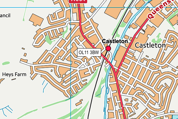 OL11 3BW map - OS VectorMap District (Ordnance Survey) OL11 3BW map - OS VectorMap District (Ordnance Survey)