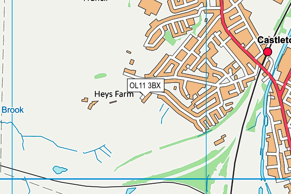 OL11 3BX map - OS VectorMap District (Ordnance Survey) OL11 3BX map - OS VectorMap District (Ordnance Survey)
