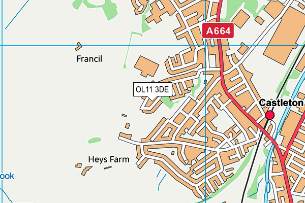 OL11 3DE map - OS VectorMap District (Ordnance Survey) OL11 3DE map - OS VectorMap District (Ordnance Survey)