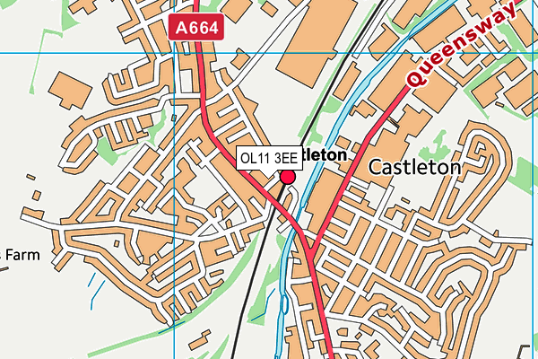 OL11 3EE map - OS VectorMap District (Ordnance Survey) OL11 3EE map - OS VectorMap District (Ordnance Survey)