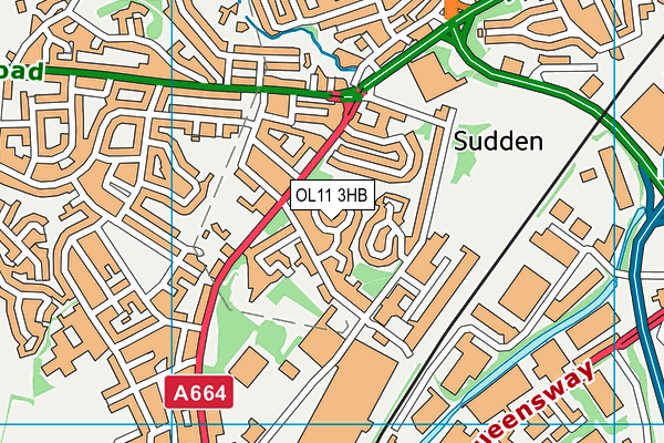OL11 3HB map - OS VectorMap District (Ordnance Survey) OL11 3HB map - OS VectorMap District (Ordnance Survey)