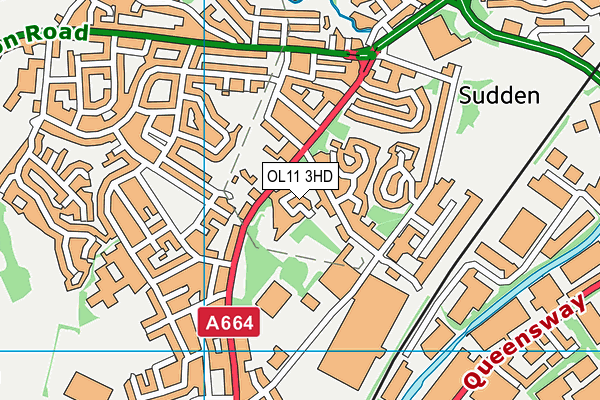 OL11 3HD map - OS VectorMap District (Ordnance Survey) OL11 3HD map - OS VectorMap District (Ordnance Survey)