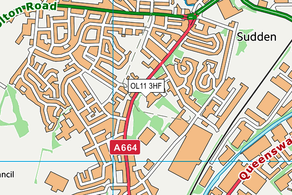OL11 3HF map - OS VectorMap District (Ordnance Survey) OL11 3HF map - OS VectorMap District (Ordnance Survey)
