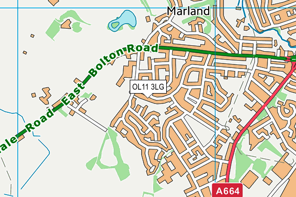 OL11 3LG map - OS VectorMap District (Ordnance Survey) OL11 3LG map - OS VectorMap District (Ordnance Survey)