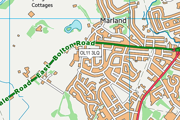 OL11 3LQ map - OS VectorMap District (Ordnance Survey) OL11 3LQ map - OS VectorMap District (Ordnance Survey)