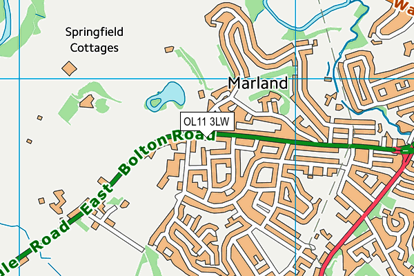 OL11 3LW map - OS VectorMap District (Ordnance Survey) OL11 3LW map - OS VectorMap District (Ordnance Survey)