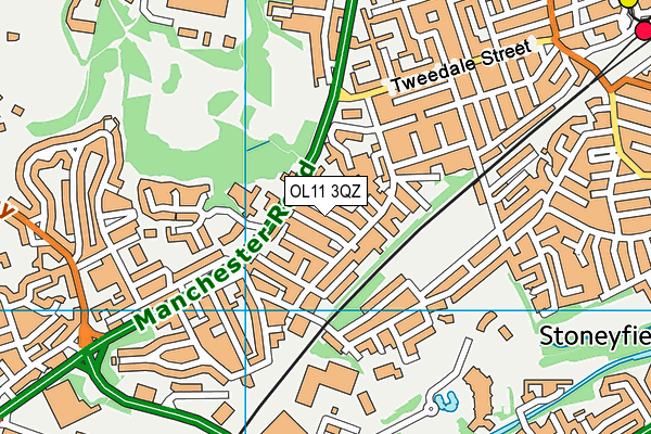 OL11 3QZ map - OS VectorMap District (Ordnance Survey) OL11 3QZ map - OS VectorMap District (Ordnance Survey)
